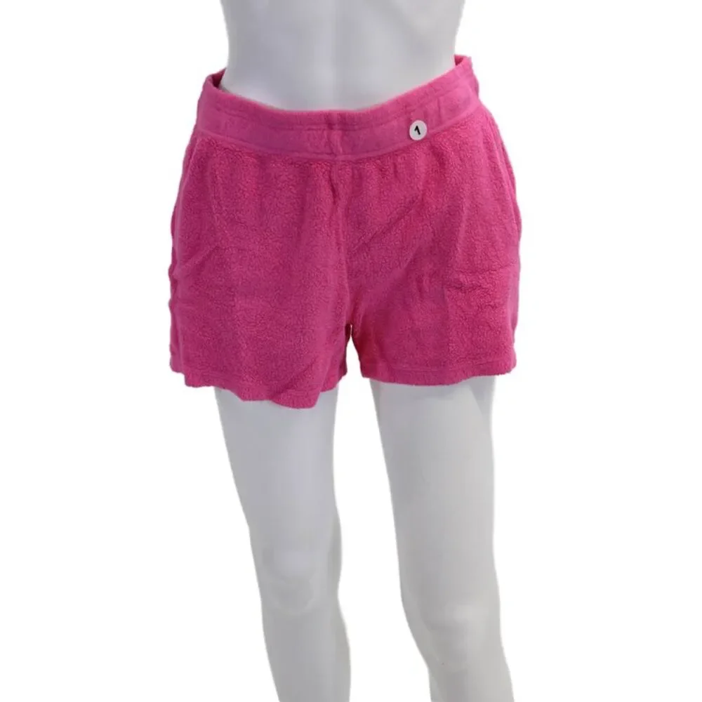 Sundry Womens Elastic Waistband Knit Short Shorts Bright Pink Cotton Size 1
